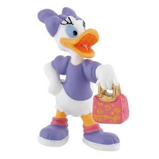 Bullyland Disney Figur - Daisy Duck mit Handtasche