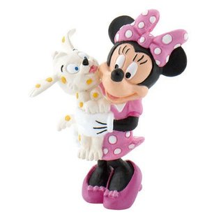 Bullyland Disney Figure - Minnie Maus mit Hund