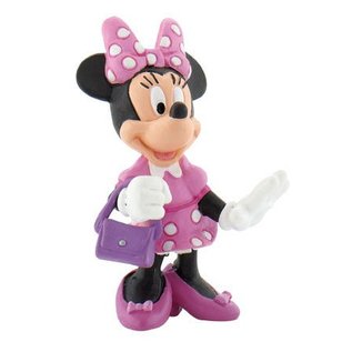 Bullyland Disney Figur - Minnie Maus mit Handtasche
