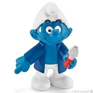 Schleich Office Smurf Janitor