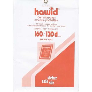 Hawid mounts 160 x 120 mm crystal clear - set of 10