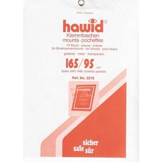 Hawid Klemmstreifen 165 x 95 mm glasklar - 10 Stück