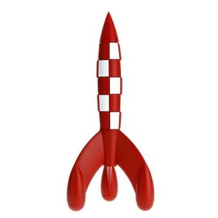 moulinsart Tintin Rocket 17 cm