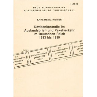 Poststempelgilde Devisenkontrolle im Auslandsbrief- und Paketverkehr im Deutschen Reich 1933 bis 1939