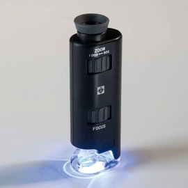 Leuchtturm Zoom microscope LED 60-100x magnifying