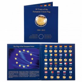 Leuchtturm album Presso Euro-Collection 2€-munten 30 jaar Europese Vlag