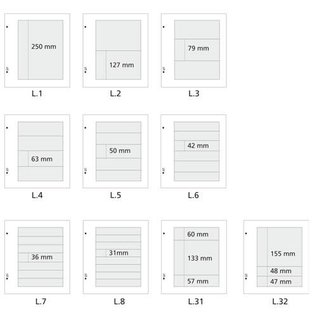 Davo bladen L assorti - 10 stuks