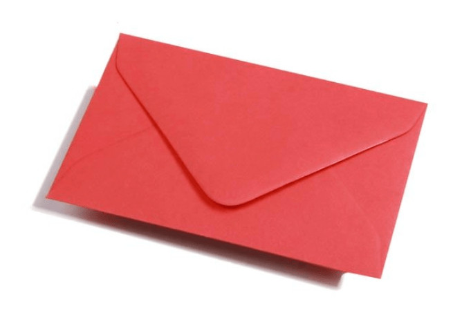 Bijdrage tevredenheid pijp rode envelop C6 - collectura