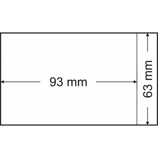 Lindner Pergamijnzakjes 63 x 93 mm - 500 stuks