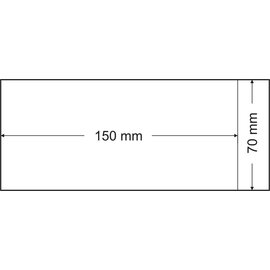 PZ Cellophane bags 70 x 150 mm set of 100