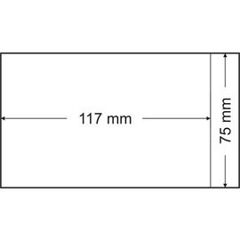 Lindner Pergamijnzakjes 75 x 117 mm - 500 stuks