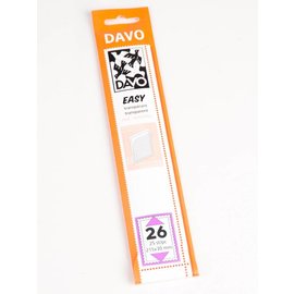 Davo Klemmstreifen Easy transparant T26 215 x 30 mm - 25 Stück