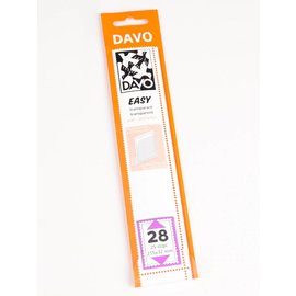 Davo Klemmstreifen Easy transparant T28 215 x 32 mm - 25 Stück