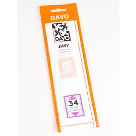 Davo klemstroken Easy transparant T34 215 x 38 mm - 25 stuks