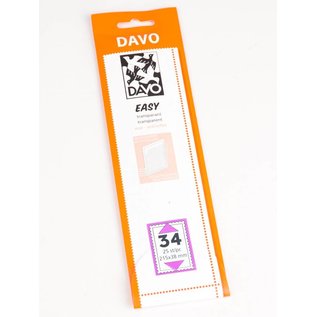 Davo Klemmstreifen Easy transparant T34 215 x 38 mm - 25 Stück