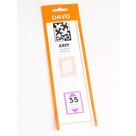 Davo klemstroken Easy transparant T35 215 x 39 mm - 25 stuks