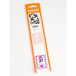 Davo Klemmstreifen Easy transparant T21 215 x 25 mm - 25 Stück