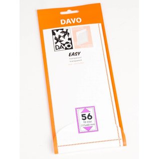 Davo Klemmstreifen Easy transparant T56 215 x 60 mm - 18 Stück