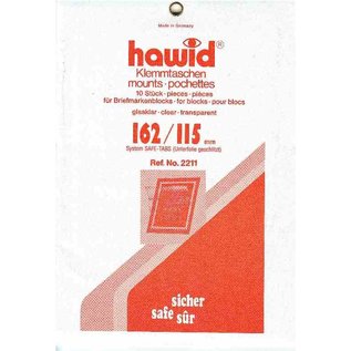 Hawid Klemmstreifen 162 x 115 mm glasklar - 10 Stück