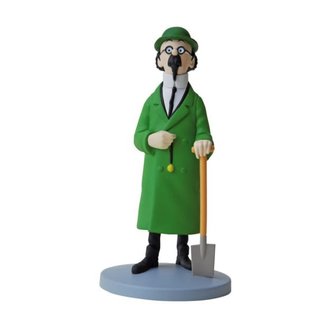 moulinsart Tintin statue - Professor Calculus with a Spade