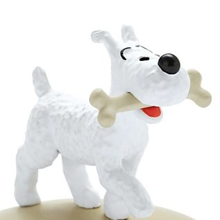 moulinsart Tintin statue - Snowy with a bone