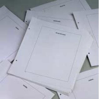 Davo LX blanco bladen kader Belgie - 20 stuks