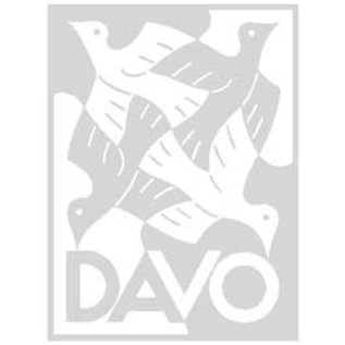 Davo blank leaves Kosmos Unic quadrille - set of 10
