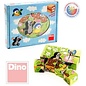 Dino Molletje puzzel -  Molletje met vogeltje - 12 houten blokken