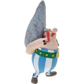 Plastoy Asterix figure - Obelix with menhir