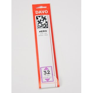 Davo klemstroken N32 Nero 215 x 36 mm - 25 stuks