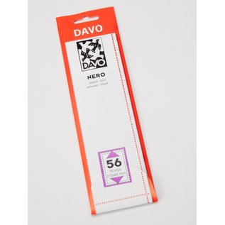 Davo stamp mounts Nero 215 x 60 mm - set of 8