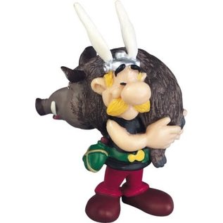 Plastoy Asterix figure - Asterix holding boar