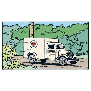moulinsart Kuifje auto - De ambulance van de inrichting uit de Sigaren van de Farao