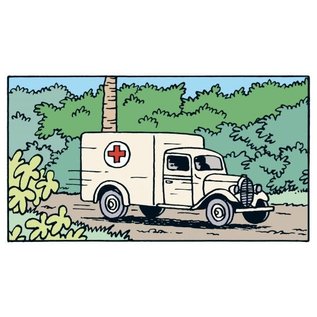 moulinsart Tintin car - The ambulance from The Cigars of the Pharaoh