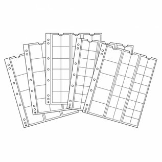 Leuchtturm coin sheets Optima SORT - set of 5