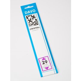 Davo stamp mounts Cristal 215 x 33 mm - set of 25