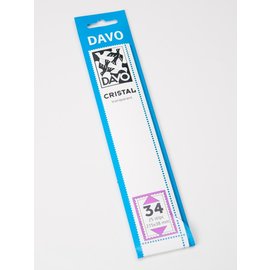 Davo stamp mounts Cristal 215 x 38 mm - set of 25