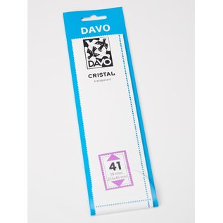 Davo stamp mounts Cristal 215 x 45 mm - set of 8