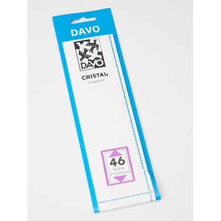 Davo stamp mounts Cristal 215 x 50 mm - set of 8