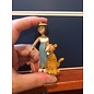 Plastoy Asterix figuur - Cleopatra met luipaard