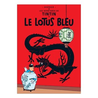 moulinsart Tintin poster - The Blue Lotus 50 x 70 cm