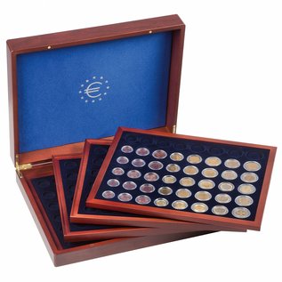 Leuchtturm Volterra Quattro presentation case for 24 euro coin sets in capsules