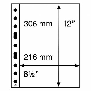 Leuchtturm Crystal clear sheets Grande Easy 1C - set of 50