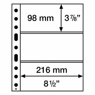 Leuchtturm Crystal clear sheets Grande Easy 3C - set of 50