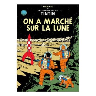 moulinsart Tim und Struppi Poster - On a marché sur la lune - 50 x 70 cm