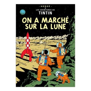moulinsart Tintin poster - On a marché sur la lune - 50 x 70 cm