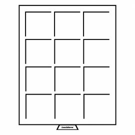 Leuchtturm coin drawer MB 12 square compartments 64x64 mm
