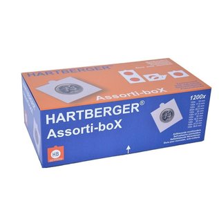 Hartberger assorti-box munthouders zelfklevend  - 1200 stuks