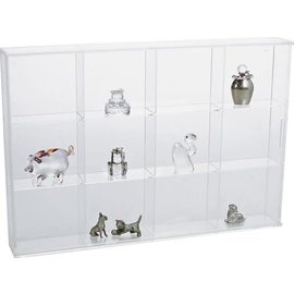 Safe Transparent Display Cabinet 30x20x4.2cm - 12 compartments