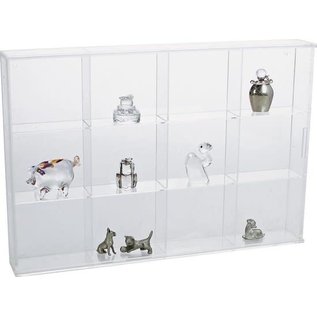 Safe Transparent Display Cabinet 30x20x4.2cm - 12 compartments